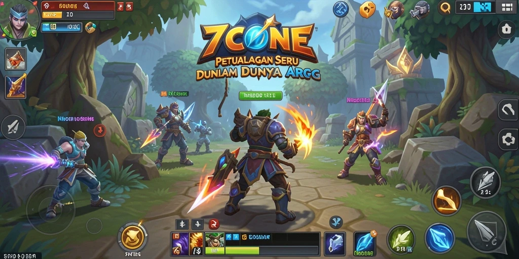 Screenshot gameplay 7CONE yang seru dan penuh aksi.