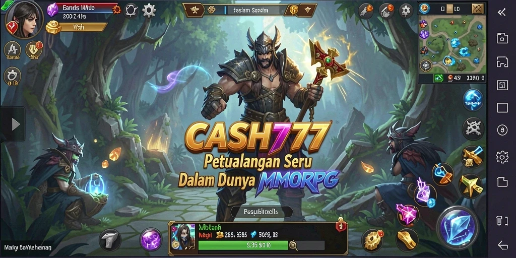 Tangkapan layar gameplay <strong>CASH777</strong> yang menunjukkan pertempuran mendebarkan.