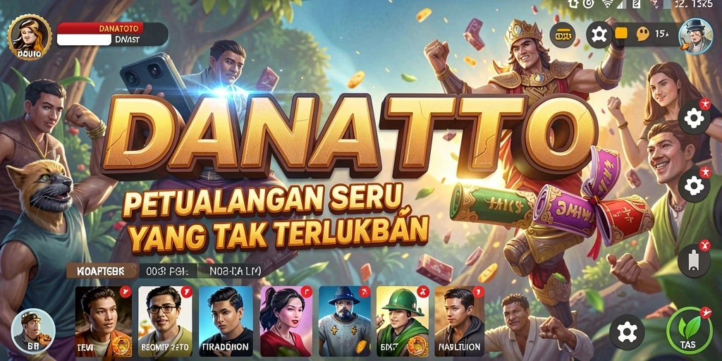 Screenshot gameplay petualangan seru dari DANATOTO.