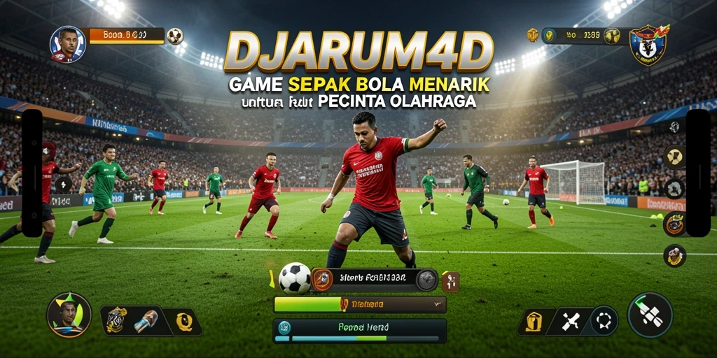 Tampilan screenshot DJARUM4D menunjukkan aksi sepak bola yang seru dan mendebarkan.