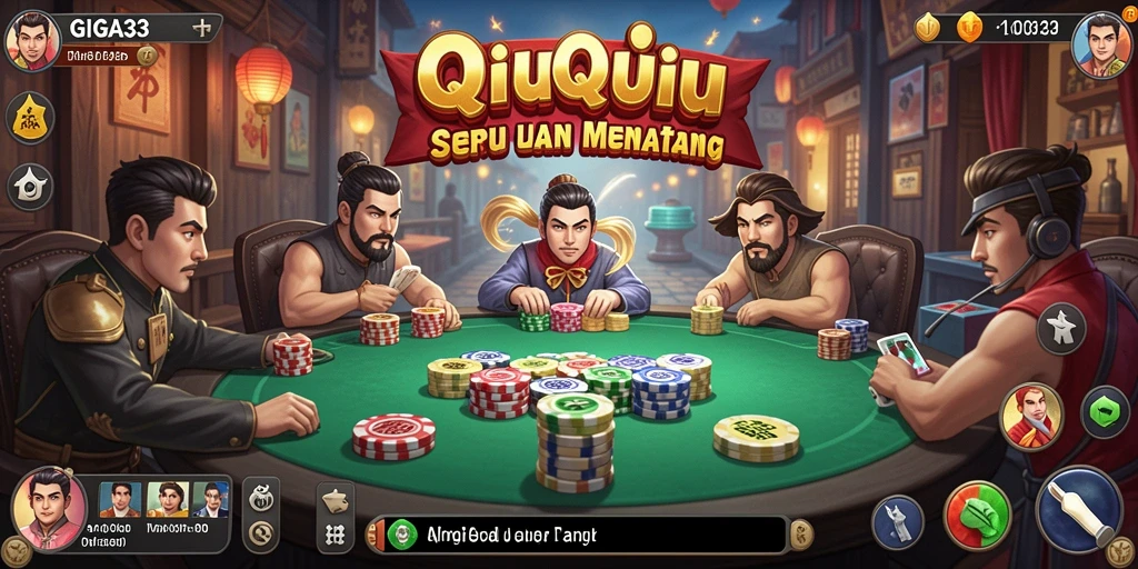 Screenshot menampilkan gameplay QiuQiu yang seru dan interaktif.