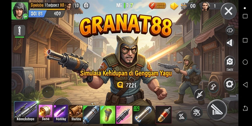 Screenshot gameplay <strong>GRANAT88</strong> menampilkan aktivitas sehari-hari di dunia virtual yang menarik.