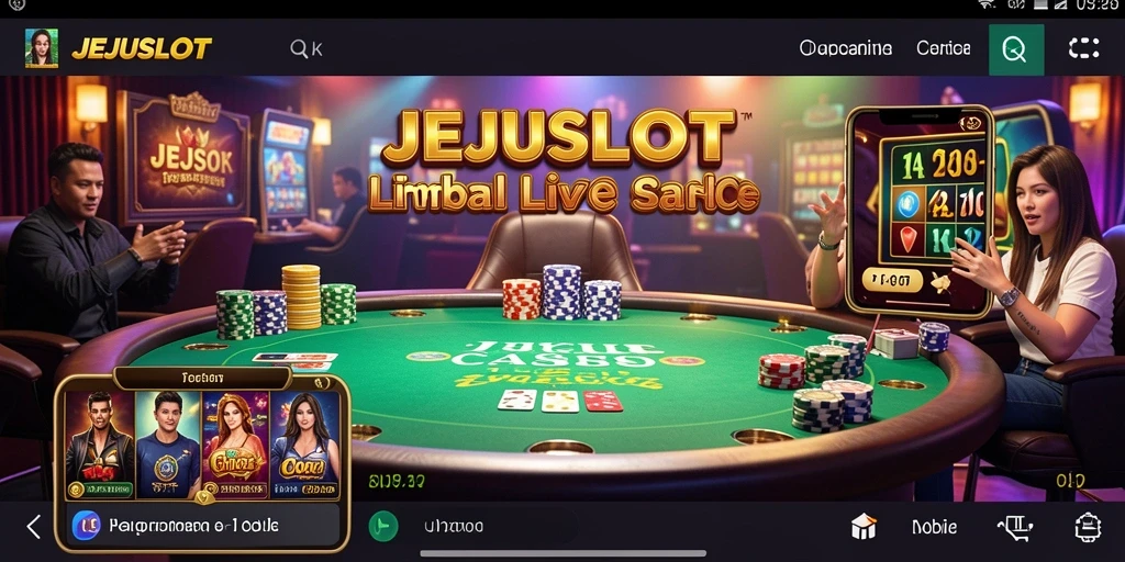 Tampilan menarik dari gameplay JEJUSLOT Live Casino.