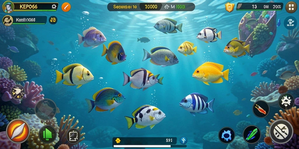 Gameplay KEPO66 yang seru saat berburu ikan.