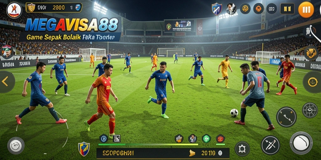 Tampilan menarik dari gameplay sepak bola MEGAVISA88.
