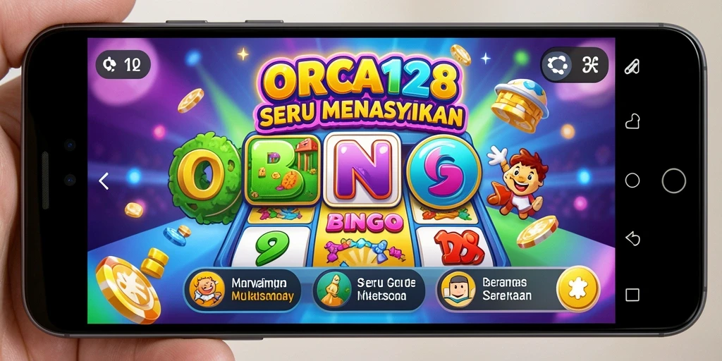 Tampilan gameplay menarik di ORCA128 dengan suasana Bingo.