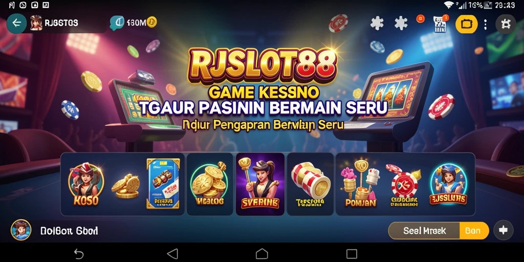 Tampilan menarik dari gameplay RJSLOT88 yang penuh warna.