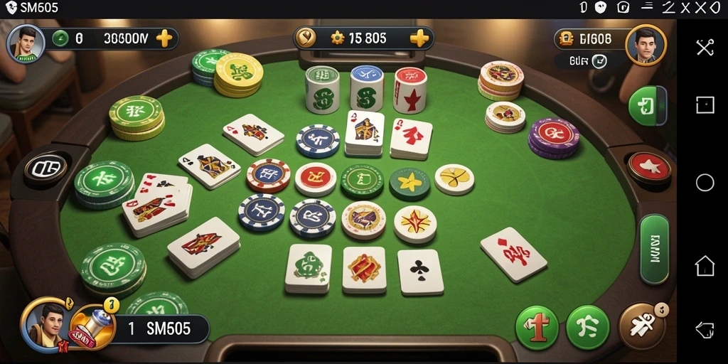 Tampilan gameplay Gaple yang seru dan interaktif.
