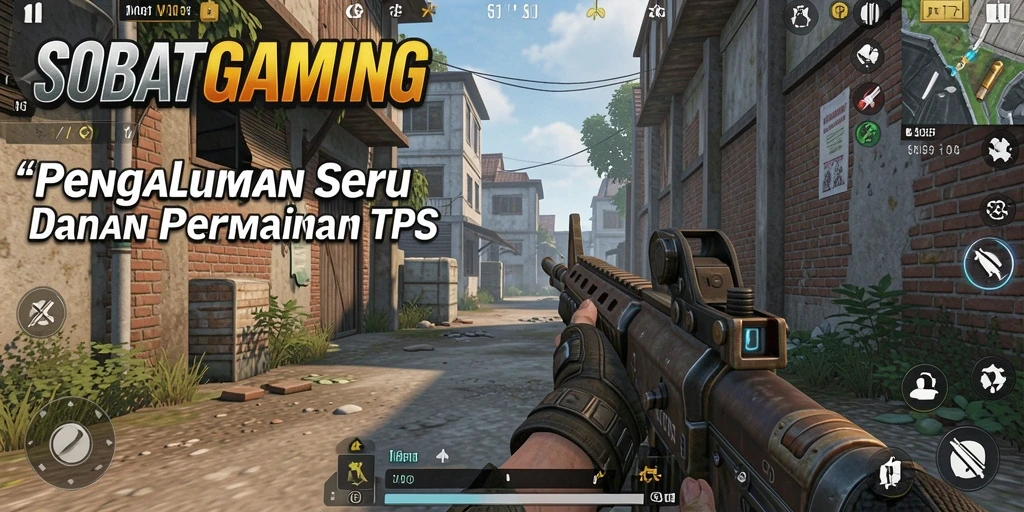 Gameplay seru SOBATGAMING yang menampilkan aksi tembak-menembak.
