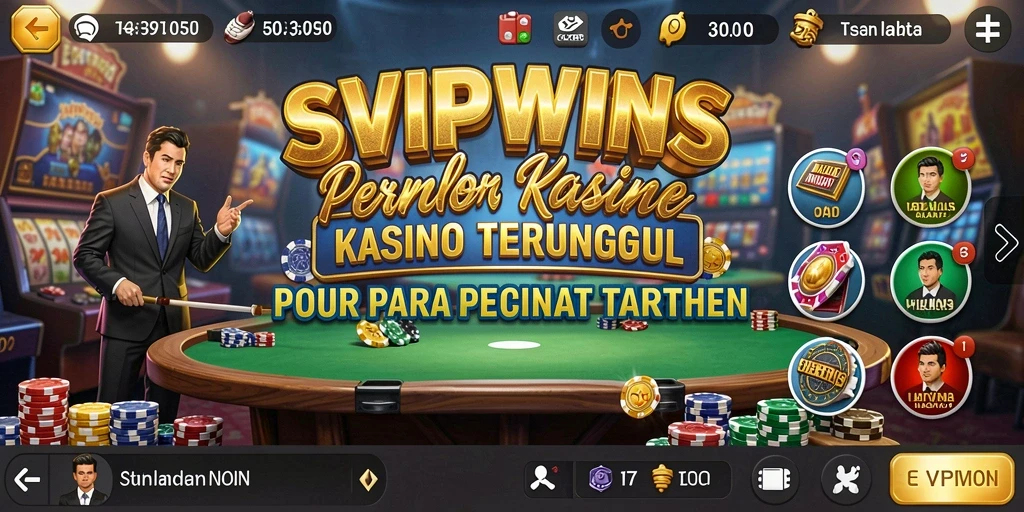 Tampilan gameplay SVIPWINS dengan grafis menakjubkan dan fitur menarik.
