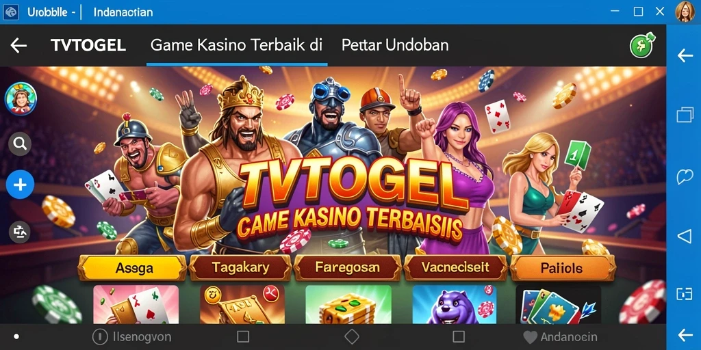 Screenshot utama game Kasino TVTOGEL menampilkan gameplay yang seru dan mengasyikkan.